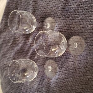 Princess House 6" Wine Glasses